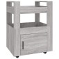 vidaXL Τρόλεϊ Κουζίνας Sonoma Γκρι 60x45x80 εκ. από Επεξεργασμένο Ξύλο