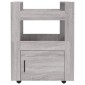 vidaXL Τρόλεϊ Κουζίνας Sonoma Γκρι 60x45x80 εκ. από Επεξεργασμένο Ξύλο