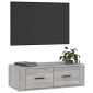 vidaXL Έπιπλο Τηλεόρασης Κρεμαστό Γκρι Sonoma 80x36x25 εκ. Επεξ. Ξύλο