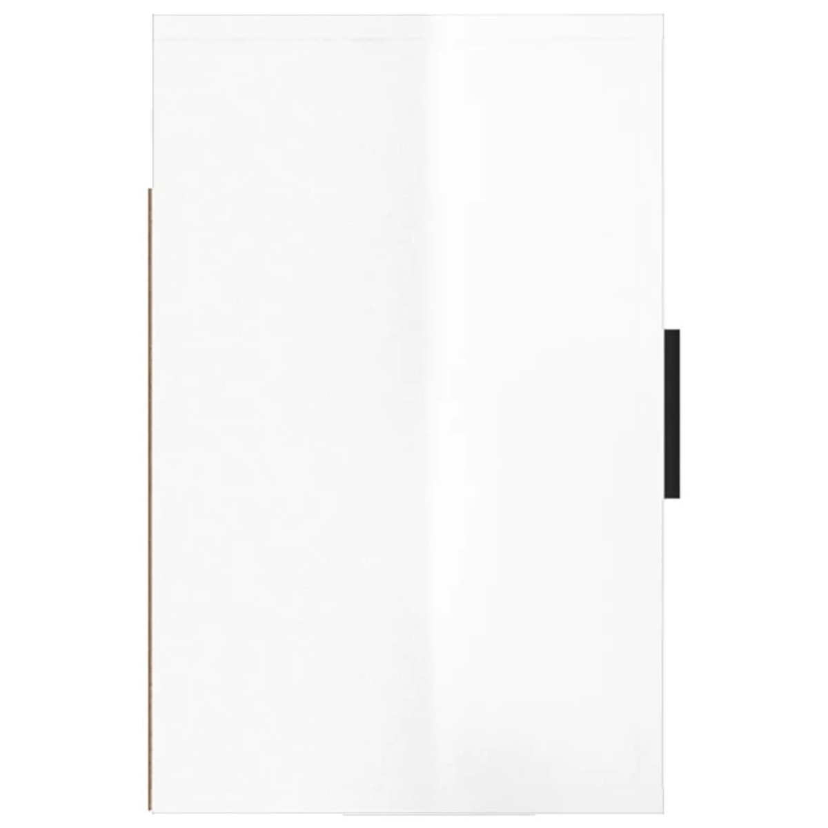 vidaXL Κομοδίνο Επιτοίχιο Γυαλιστερό Λευκό 50x30x47 εκ.