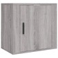 vidaXL Κομοδίνα Επιτοίχια 2 τεμ. Γκρι Sonoma 50x30x47 εκ.