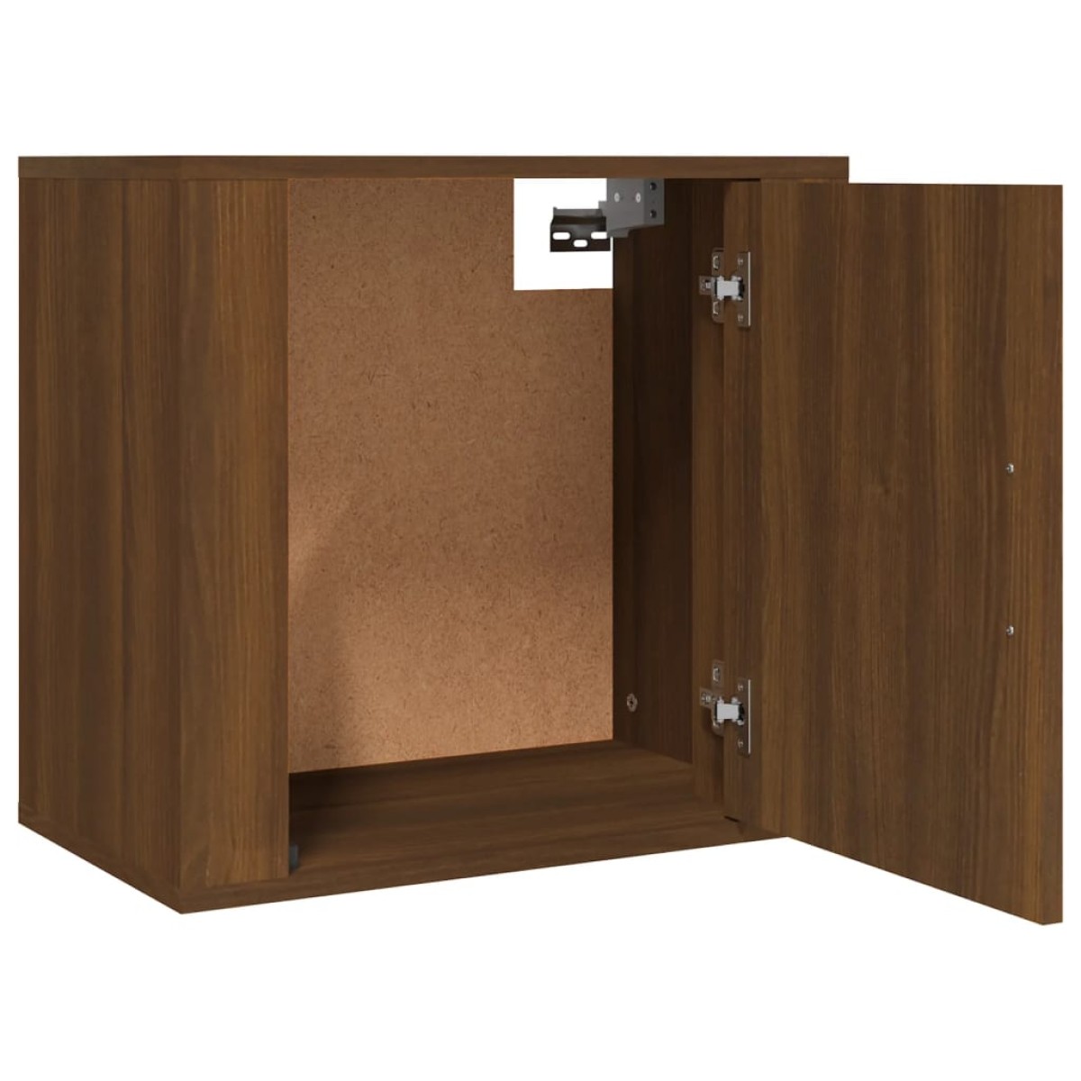 vidaXL Κομοδίνο Επιτοίχιο Καφέ Δρυς 50x30x47 εκ.