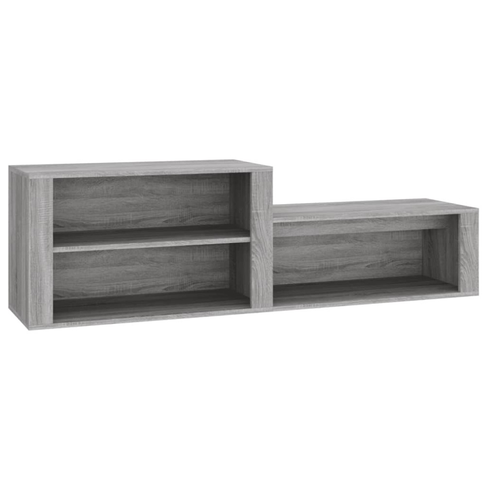 vidaXL Παπουτσοθήκη Γκρι Sonoma 150x35x45 εκ. από Επεξεργασμένο Ξύλο