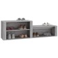 vidaXL Παπουτσοθήκη Γκρι Sonoma 150x35x45 εκ. από Επεξεργασμένο Ξύλο
