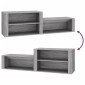 vidaXL Παπουτσοθήκη Γκρι Sonoma 150x35x45 εκ. από Επεξεργασμένο Ξύλο
