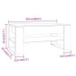 vidaXL Τραπεζάκι Σαλονιού Γκρι Sonoma 102x55x45 εκ. Επεξεργασμένο Ξύλο