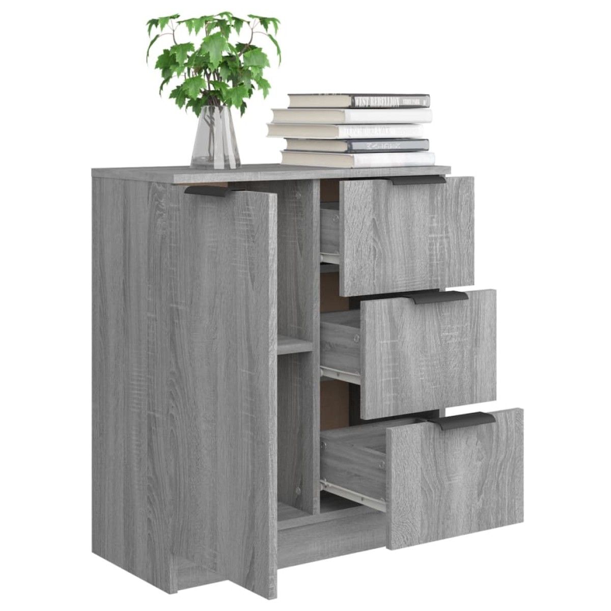 vidaXL Ντουλάπι Γκρι Sonoma 60 x 30 x 70 εκ. από Επεξεργασμένο Ξύλο