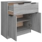 vidaXL Ντουλάπι Γκρι Sonoma 60 x 30 x 70 εκ. από Επεξεργασμένο Ξύλο