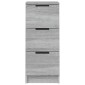 vidaXL Ντουλάπια 2 τεμ. Γκρι Sonoma 30x30x70 εκ. Επεξεργασμένο Ξύλο