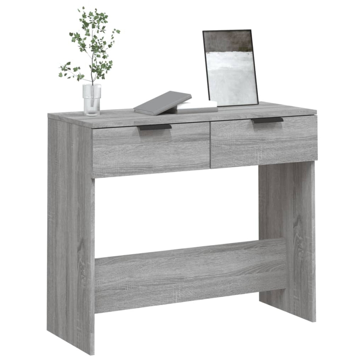 vidaXL Τραπέζι Κονσόλα Γκρι Sonoma 90x36x75 εκ. Επεξεργασμένο Ξύλο