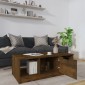 vidaXL Τραπεζάκι Σαλονιού Καπνιστή Δρυς 102x50x36 εκ. Επεξεργασμ. Ξύλο