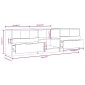 vidaXL Έπιπλο Τηλεόρασης Καπνιστή Δρυς 150x33,5x45 εκ. Επεξεργ. Ξύλο