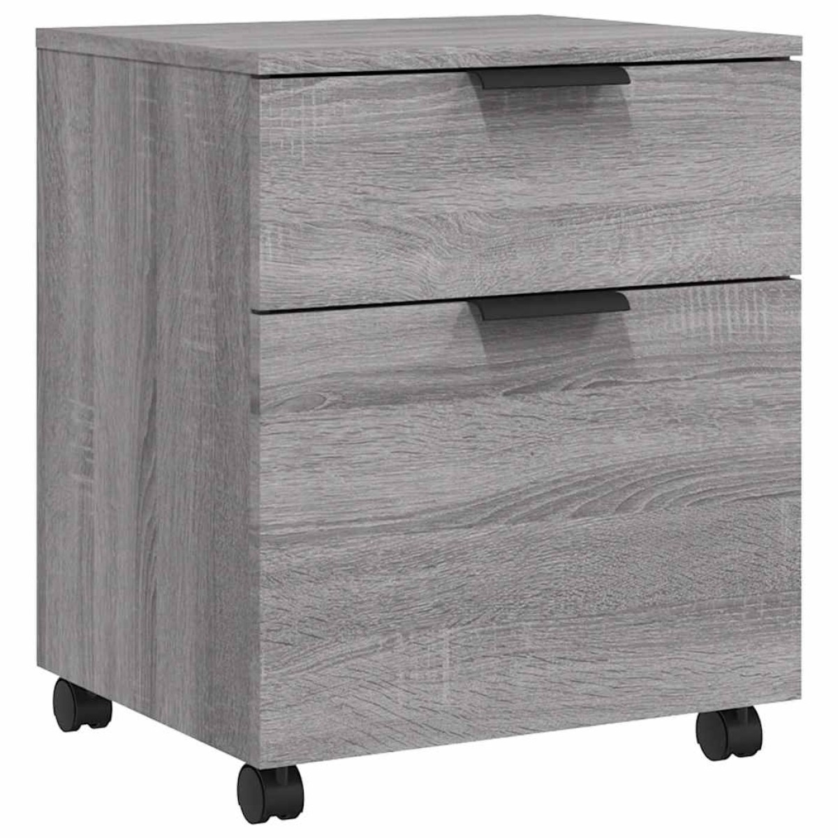 vidaXL Αρχειοθήκη Φορητή Γκρι sonoma45x38x54 εκ. Επεξ. Ξύλο με Ρόδες
