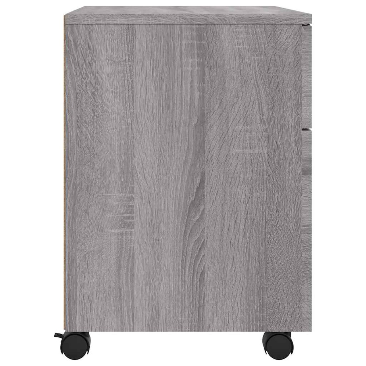 vidaXL Αρχειοθήκη Φορητή Γκρι sonoma45x38x54 εκ. Επεξ. Ξύλο με Ρόδες