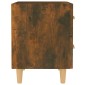 vidaXL Κομοδίνο Καπνιστή Δρυς 40 x 35 x 47,5 εκ.