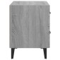 vidaXL Κομοδίνα 2 τεμ. Γκρι Sonoma 40 x 35 x 47,5 εκ.