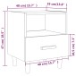 vidaXL Κομοδίνο Γκρι Sonoma 40 x 35 x 47 εκ.
