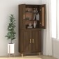 vidaXL Ντουλάπι Καφέ Δρυς 69,5 x 34 x 90 εκ. από Επεξεργασμένο Ξύλο