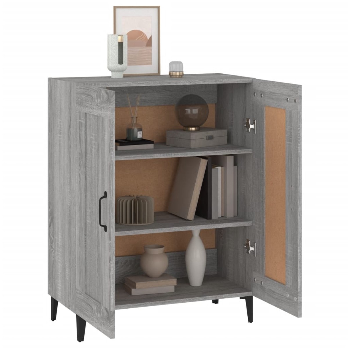 vidaXL Ντουλάπι Γκρι Sonoma 69,5 x 34 x 90 εκ. από Επεξεργασμένο Ξύλο