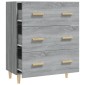 vidaXL Ντουλάπι Γκρι Sonoma 70 x 34 x 90 εκ. από Επεξεργασμένο Ξύλο