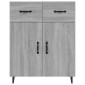 vidaXL Ντουλάπι Γκρι Sonoma 69,5 x 34 x 90 εκ. από Επεξεργασμένο Ξύλο