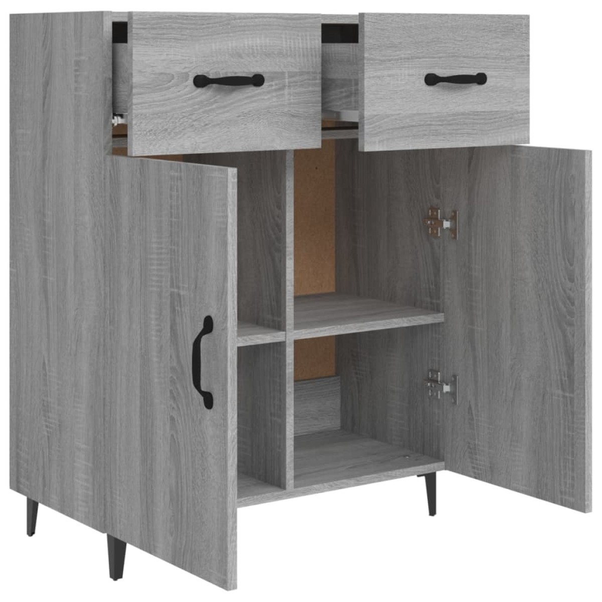 vidaXL Ντουλάπι Γκρι Sonoma 69,5 x 34 x 90 εκ. από Επεξεργασμένο Ξύλο