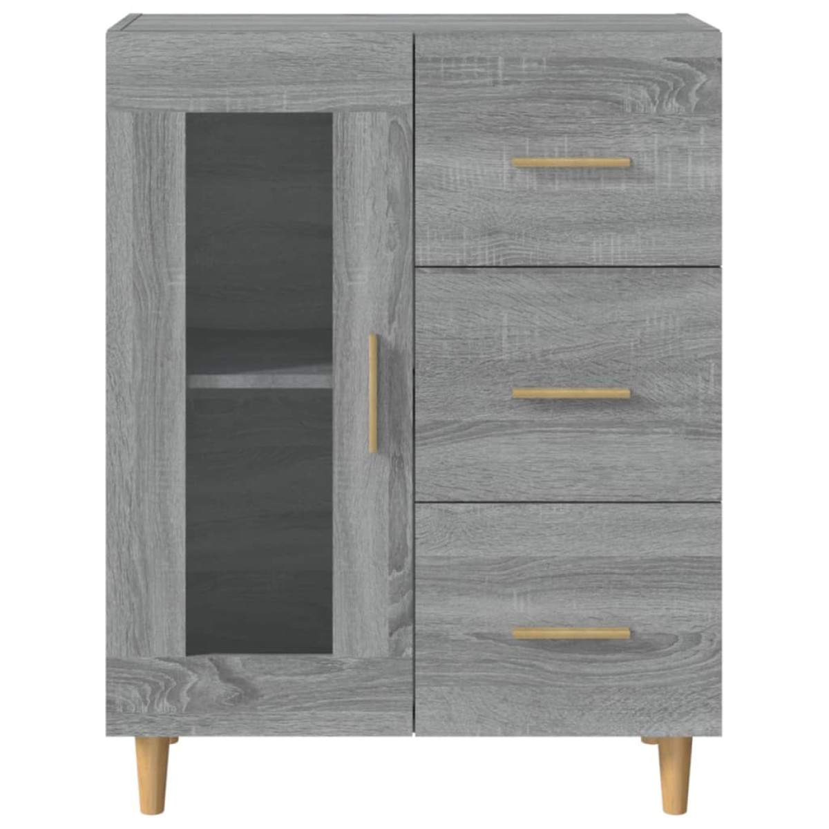 vidaXL Ντουλάπι Γκρι Sonoma 69,5 x 34 x 90 εκ. από Επεξεργασμένο Ξύλο