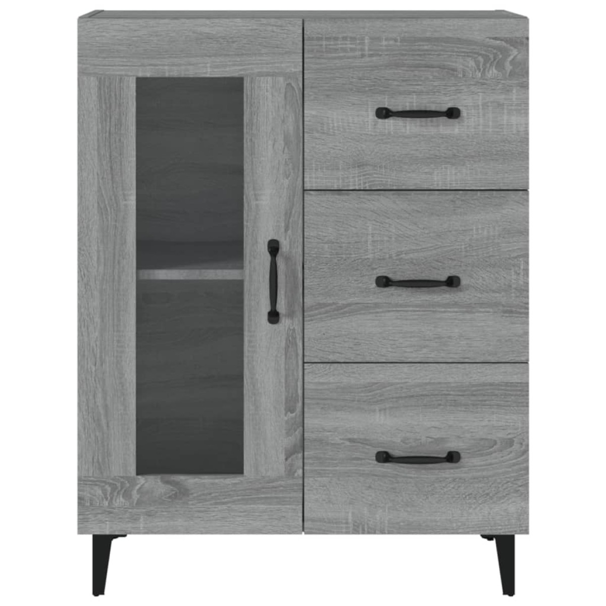 vidaXL Ντουλάπι Γκρι Sonoma 69,5 x 34 x 90 εκ. από Επεξεργασμένο Ξύλο