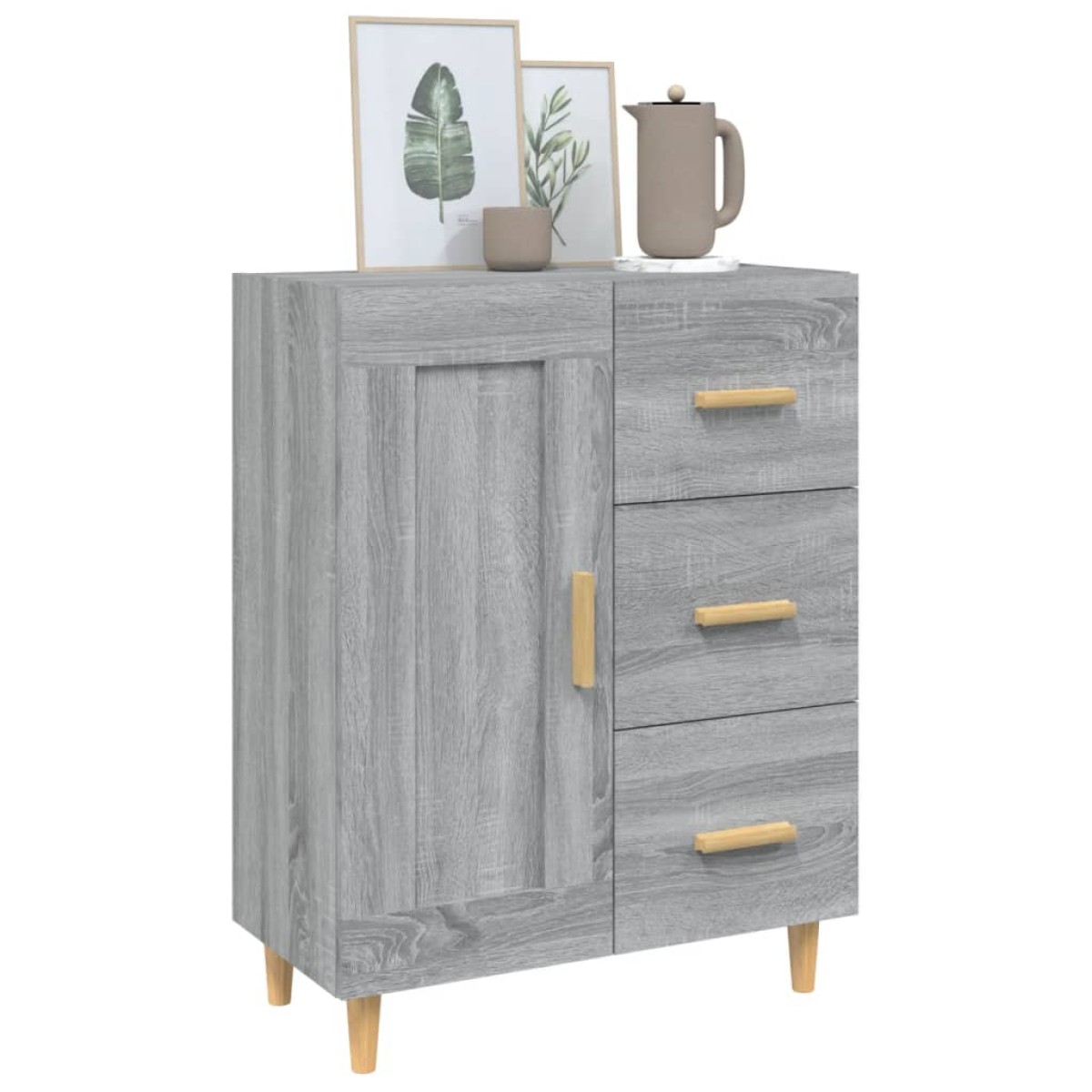 vidaXL Ντουλάπι Γκρι Sonoma 69,5 x 34 x 90 εκ. από Επεξεργασμένο Ξύλο