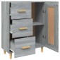 vidaXL Ντουλάπι Γκρι Sonoma 69,5 x 34 x 90 εκ. από Επεξεργασμένο Ξύλο