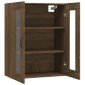 vidaXL Κρεμαστό Ντουλάπι Τοίχου Καφέ Δρυς 69,5x34x90 εκ Επεξ. Ξύλο