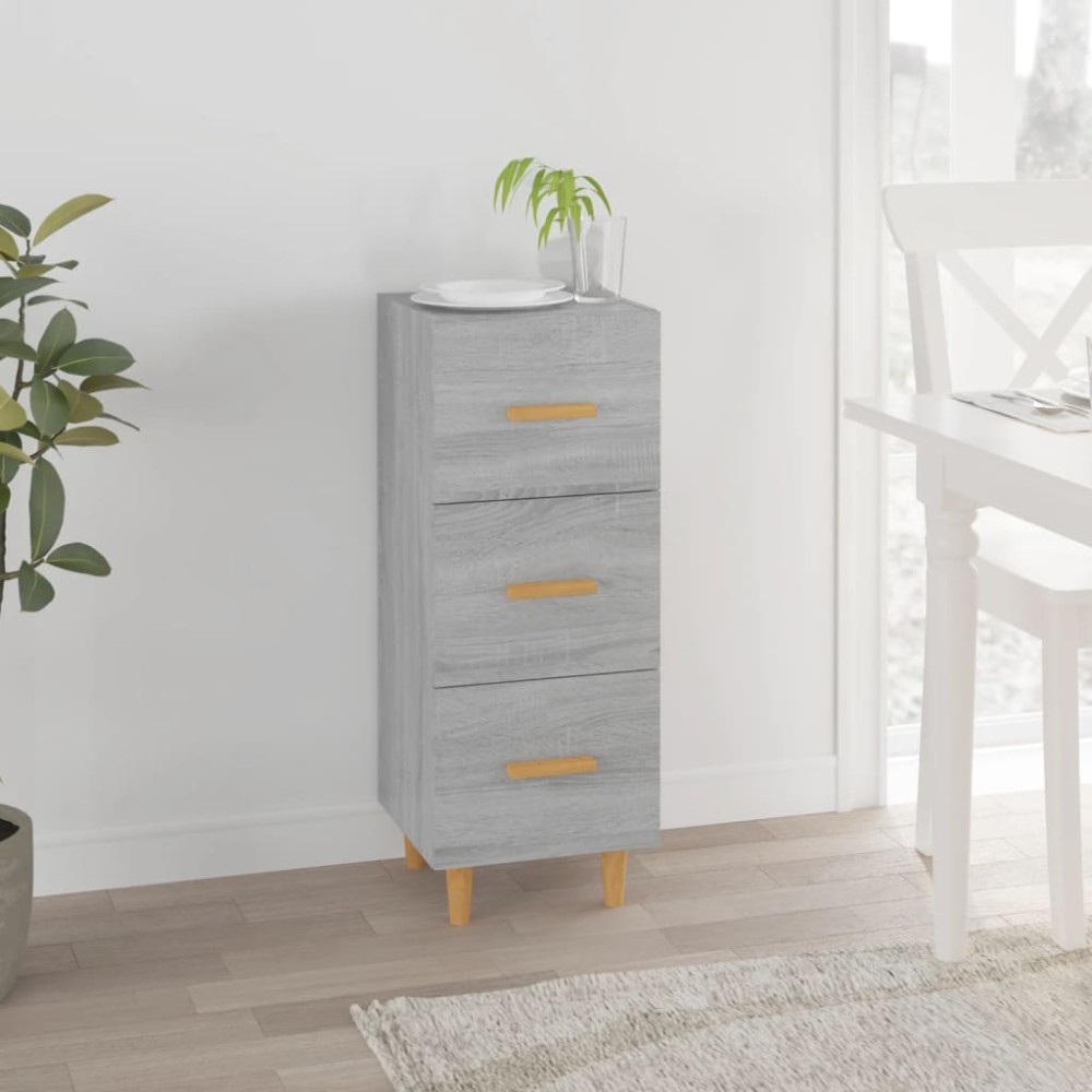vidaXL Ντουλάπι Γκρι Sonoma 34,5x34x90 εκ. από Επεξεργασμένο Ξύλο