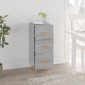 vidaXL Ντουλάπι Γκρι Sonoma 34,5x34x90 εκ. από Επεξεργασμένο Ξύλο