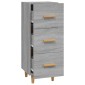 vidaXL Ντουλάπι Γκρι Sonoma 34,5x34x90 εκ. από Επεξεργασμένο Ξύλο