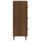 vidaXL Ντουλάπι Καφέ Δρυς 34,5 x 34 x 90 εκ. Επεξεργασμένο Ξύλο