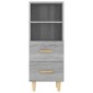 vidaXL Ντουλάπι Γκρι Sonoma 34,5x34x90 εκ. από Επεξεργασμένο Ξύλο