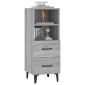 vidaXL Ντουλάπι Γκρι Sonoma 34,5x34x90 εκ. από Επεξεργασμένο Ξύλο