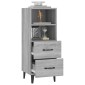 vidaXL Ντουλάπι Γκρι Sonoma 34,5x34x90 εκ. από Επεξεργασμένο Ξύλο