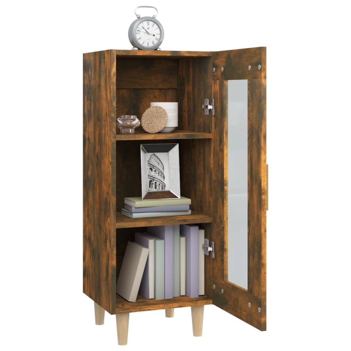 vidaXL Ντουλάπι Καπνιστή Δρυς 34,5 x 34 x 90 εκ. Επεξεργασμένο Ξύλο