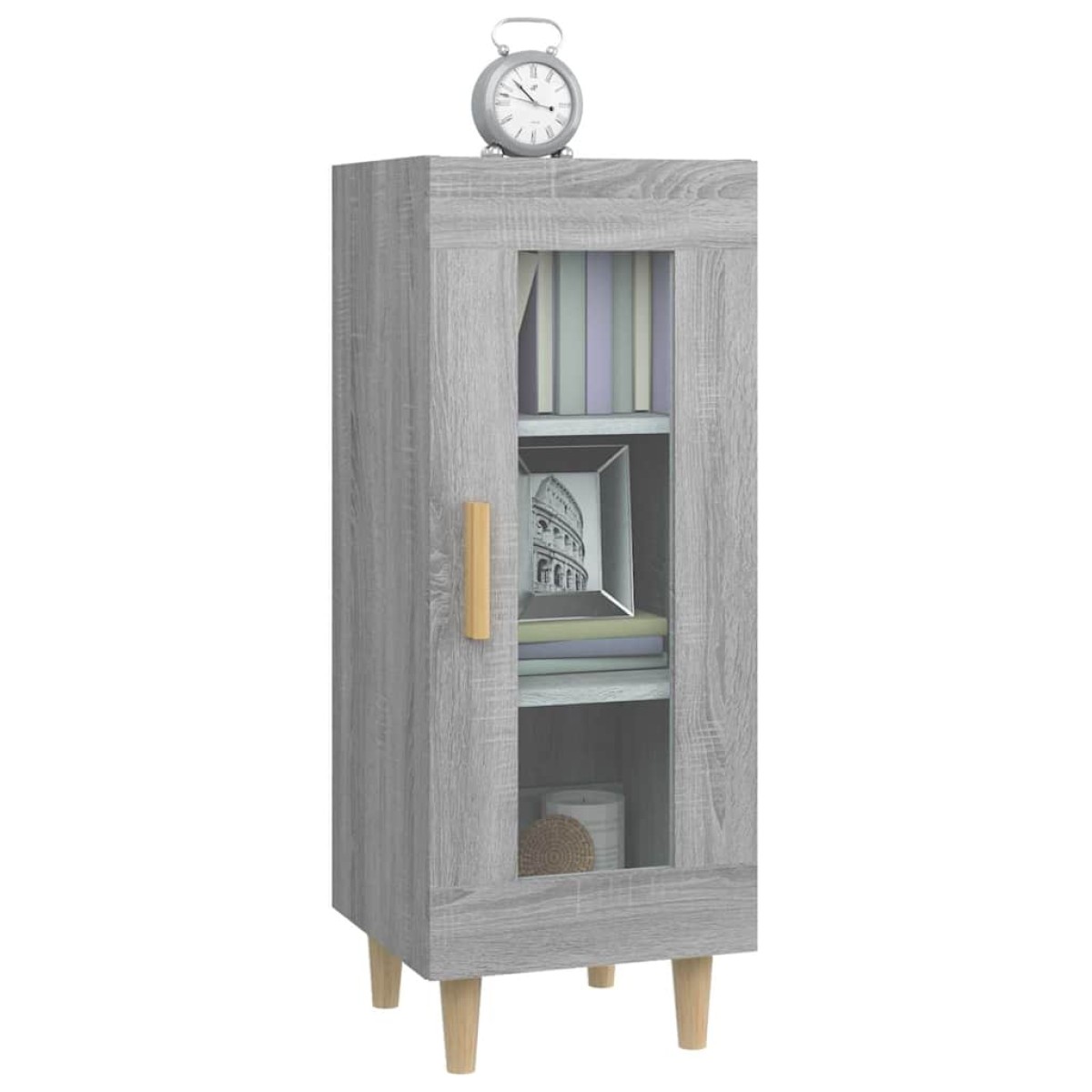 vidaXL Ντουλάπι Γκρι Sonoma 34,5x34x90 εκ. από Επεξεργασμένο Ξύλο