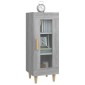 vidaXL Ντουλάπι Γκρι Sonoma 34,5x34x90 εκ. από Επεξεργασμένο Ξύλο