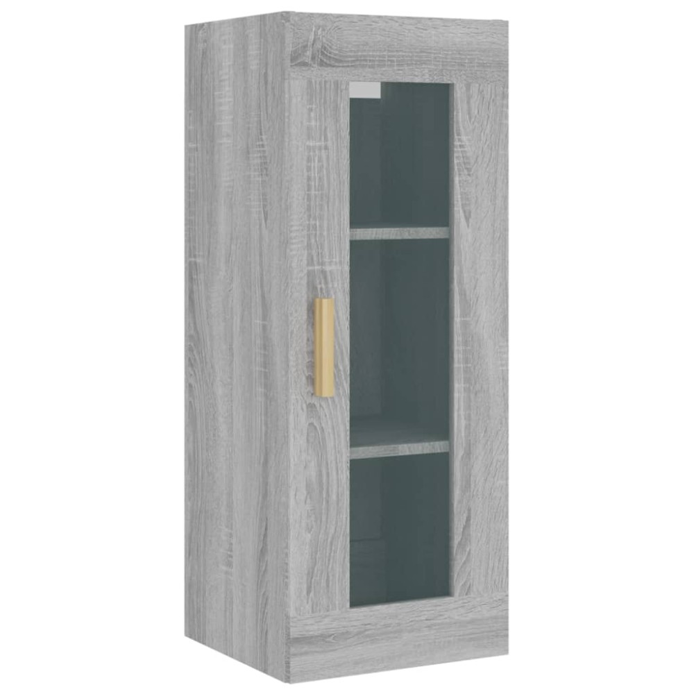 vidaXL Ντουλάπι Τοίχου Κρεμαστό Γκρι sonoma 34,5x34x90 εκ.