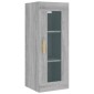vidaXL Ντουλάπι Τοίχου Κρεμαστό Γκρι sonoma 34,5x34x90 εκ.