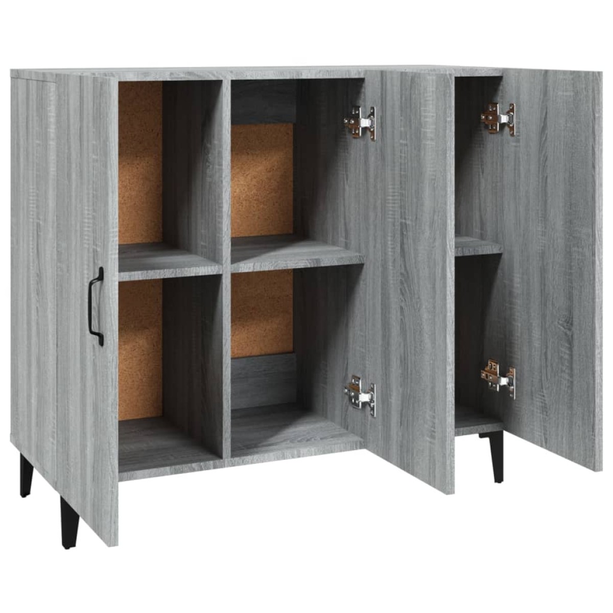 vidaXL Ντουλάπι Γκρι Sonoma 90 x 34 x 80 εκ. από Επεξεργασμένο Ξύλο
