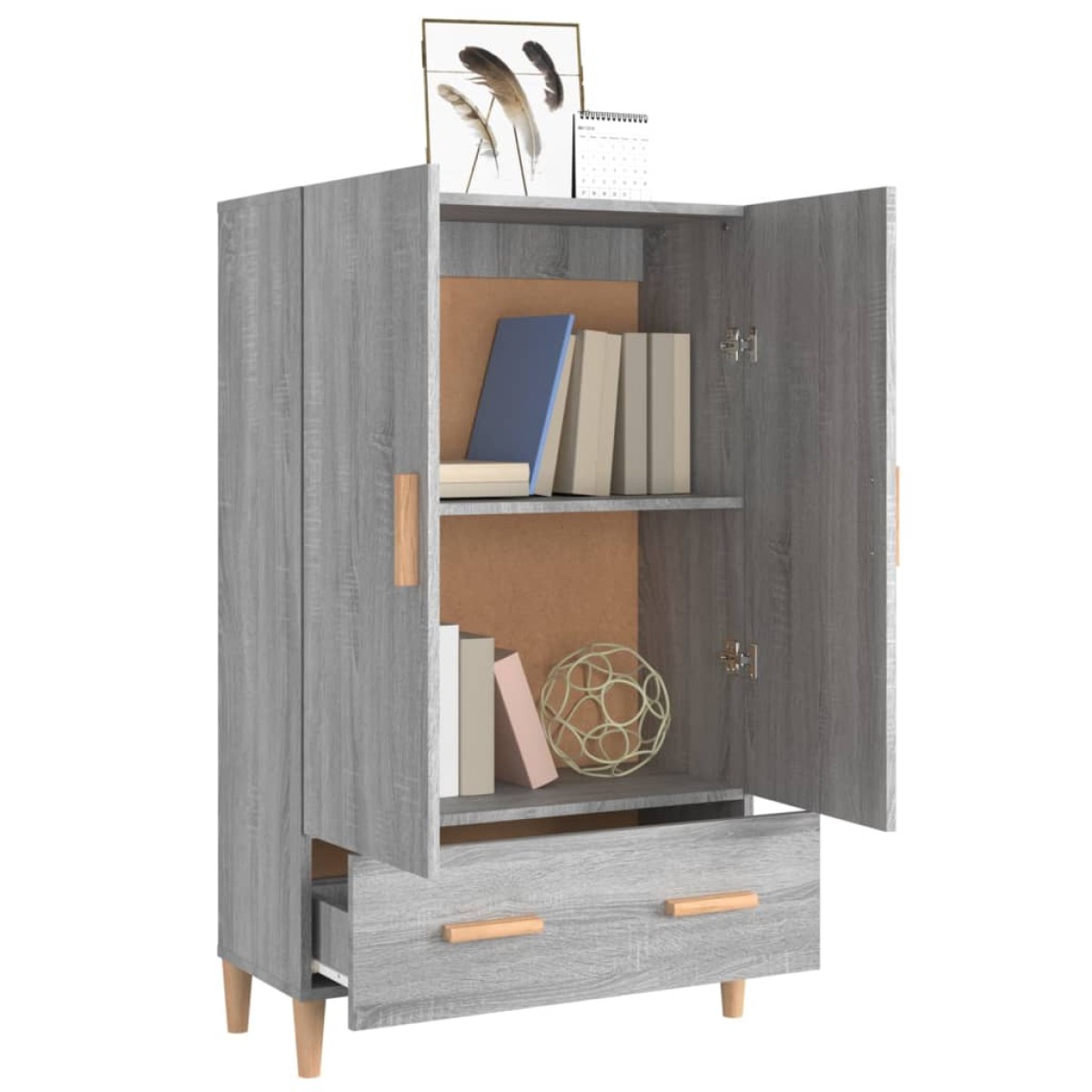 vidaXL Ντουλάπα Γκρι Sonoma 70 x 31 x 115 εκ. από Επεξεργασμένο Ξύλο