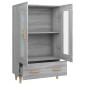 vidaXL Ντουλάπα Γκρι Sonoma 70 x 31 x 115 εκ. από Επεξεργασμένο Ξύλο