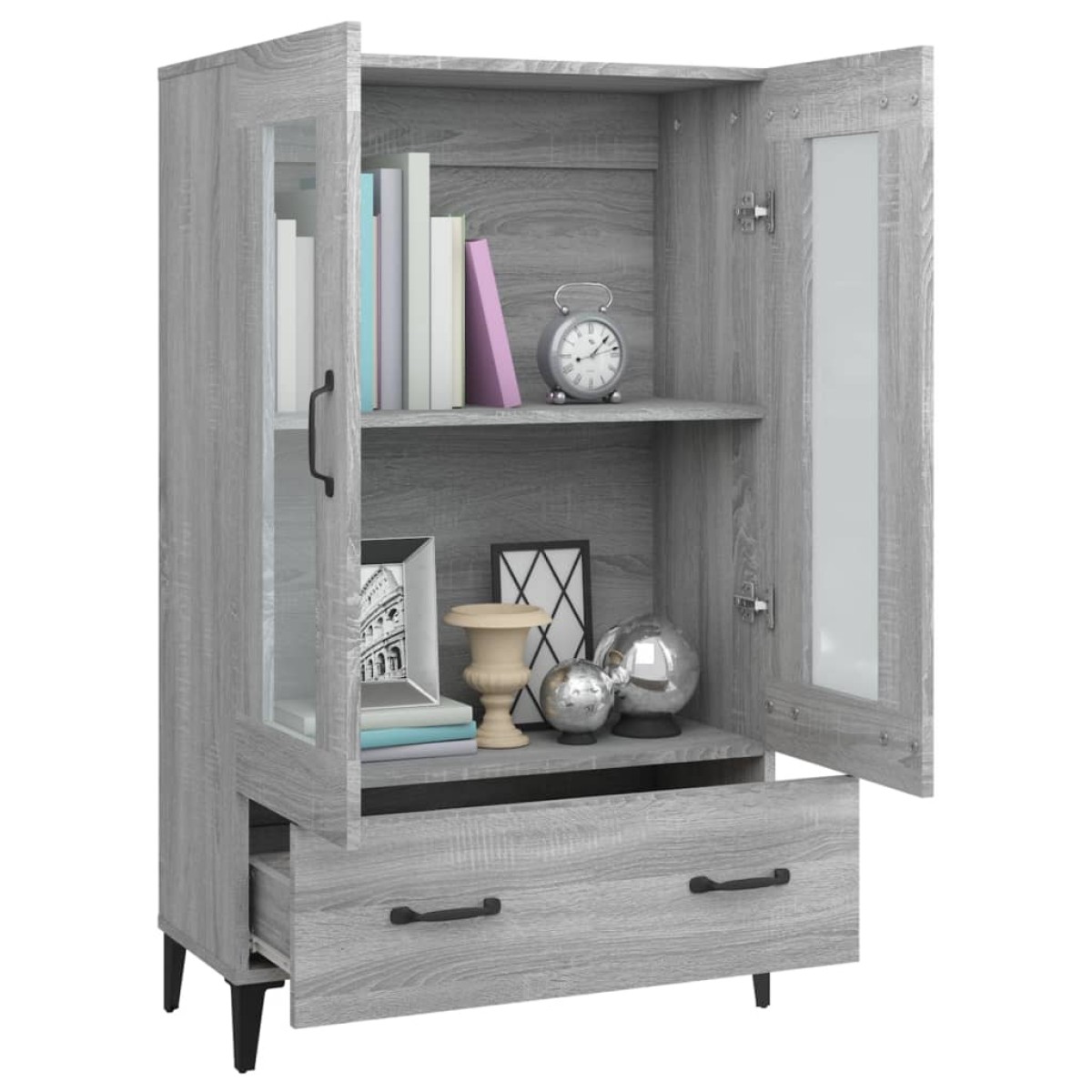vidaXL Ντουλάπα Γκρι Sonoma 70 x 31 x 115 εκ. από Επεξεργασμένο Ξύλο
