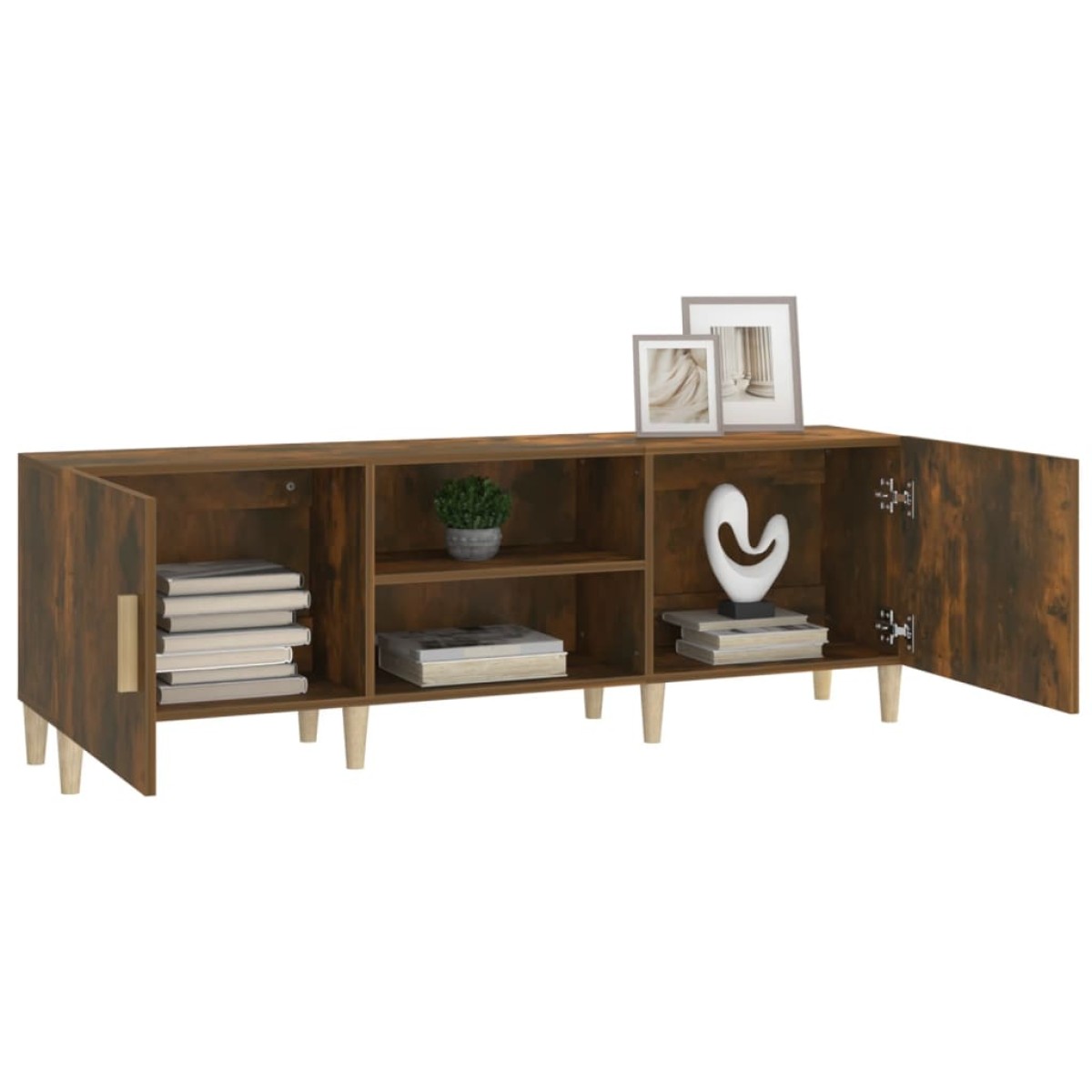 vidaXL Έπιπλο Τηλεόρασης Καπνιστή Δρυς 150x30x50 εκ. Επεξ. Ξύλο
