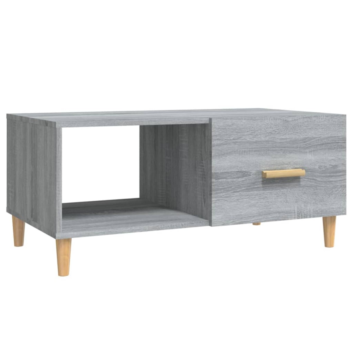 vidaXL Τραπεζάκι Σαλονιού Γκρι Sonoma 89,5x50x40εκ. Επεξεργασμένο Ξύλο