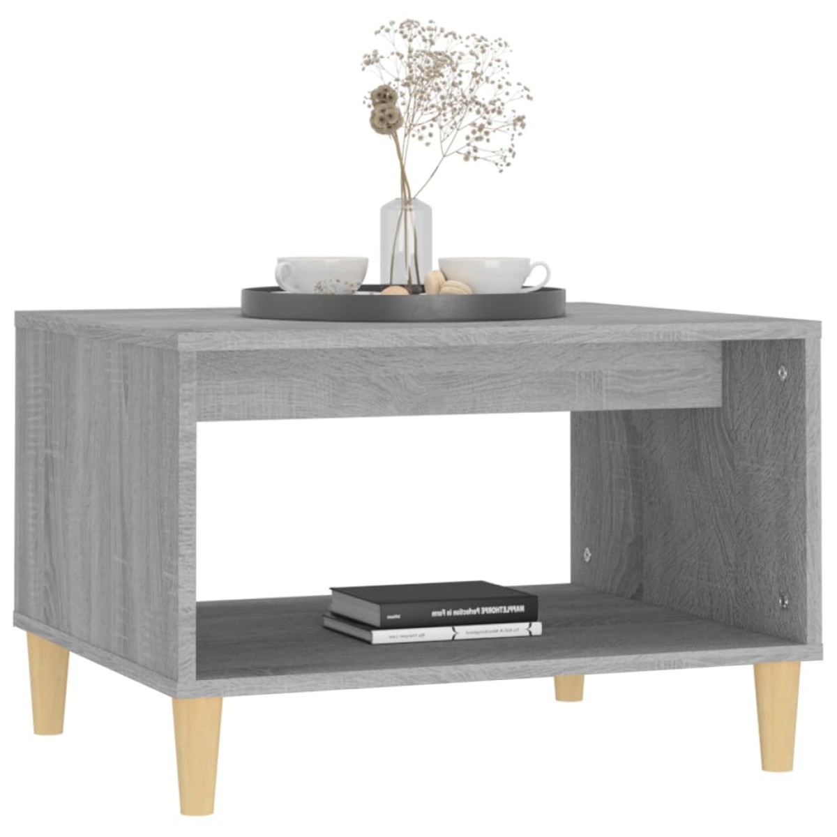 vidaXL Τραπεζάκι Σαλονιού Γκρι Sonoma 60x50x40 εκ. Επεξεργασμένο Ξύλο